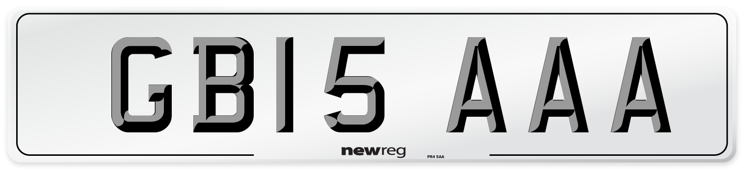 GB15 AAA Number Plate from New Reg